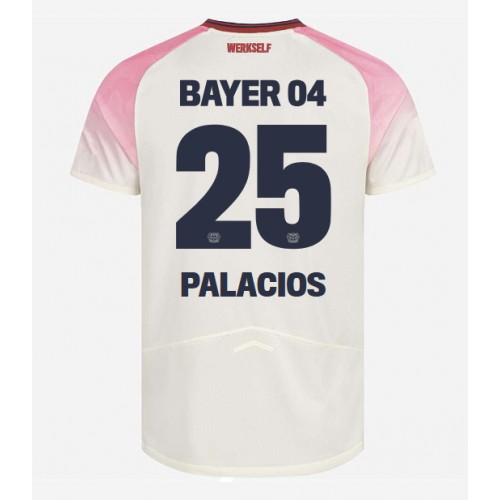 Bayer Leverkusen Exequiel Palacios #25 Bortatröja 2025-26 Kortärmad Bayer Leverkusen Exequiel Palacios #25 Bortatröja 2025-26 Kortärmad